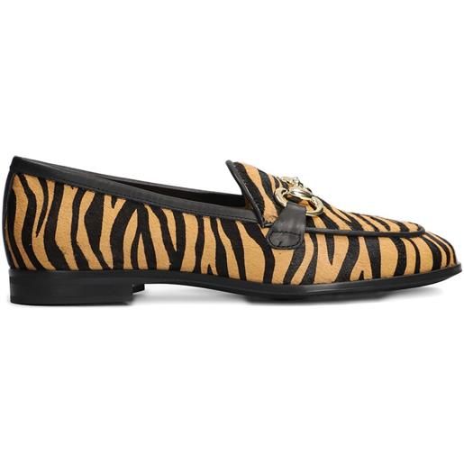 Pedro Miralles mocassini con stampa animalier - marrone