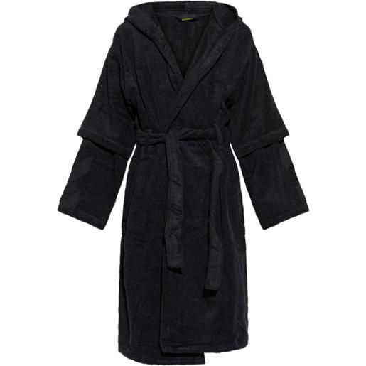 Off-White vestaglia con cappuccio - nero