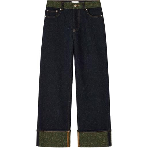 GANNI jeans con bottoni - blu