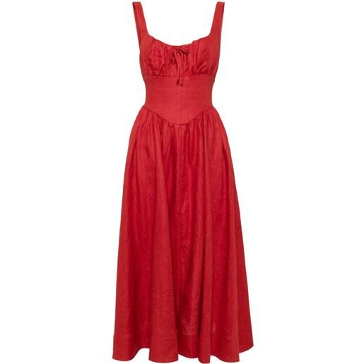 Reformation abito midi balia - rosso