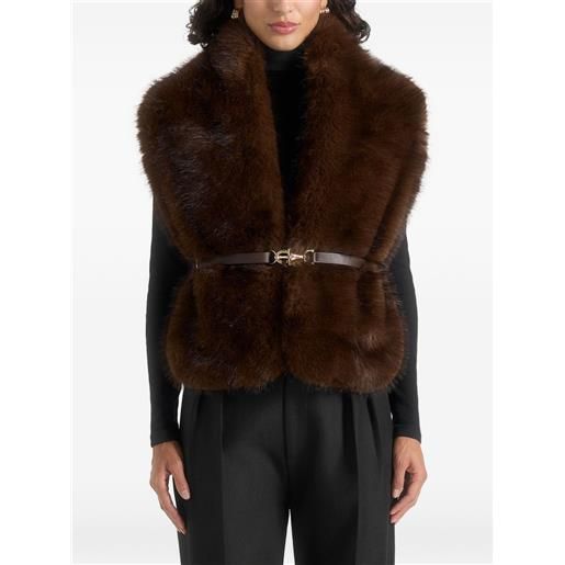 Manière De Voir gilet lira con cintura - marrone