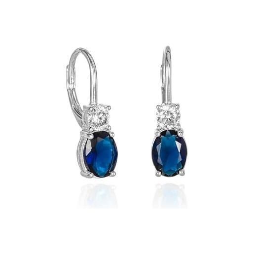 Orecchini Pendenti In Pietra Lapislazzulo Blu | Argento 925 Fatto A Mano In Scatola Regalo - 2