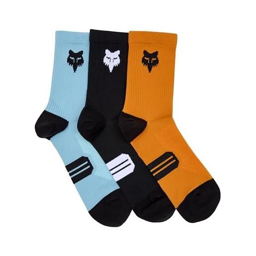 Fox Racing calzini ranger da 15,2 cm, confezione da 3, multicolore s/m