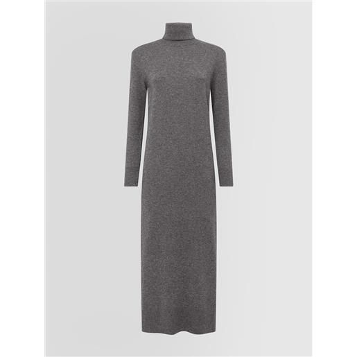 ALPHA STUDIO abito dolcevita shoulder pads