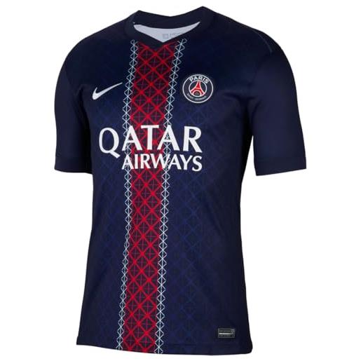 Nike paris saint-germain dri-fit jersey ss stadium home unisex - bambini e ragazzi, midnight navy/midnight navy/wh, 122/128