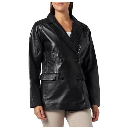 nascita giacca da donna in pelle, 29027095-na03, nero, xs blazer