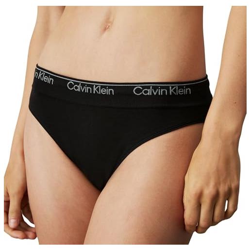 Calvin Klein donna slip taglio bikini intimo, nero (black), l
