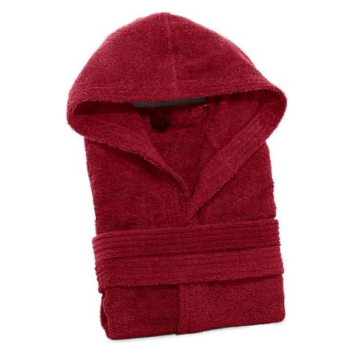 ACCAPPATOIO POMPEA IN SPUGNA 100% COTONE UOMO DONNA BAMBINO CON CAPPUCCIO