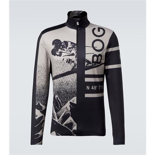 Bogner top da sci verti con stampa