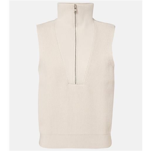 Varley gilet amina con zip corta