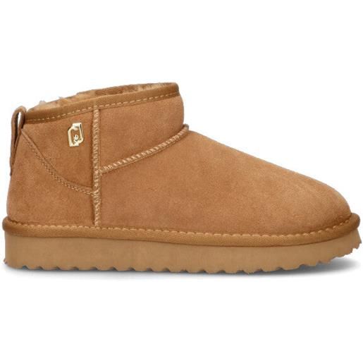 LIU JO stivaletto pelo donna cognac in suede