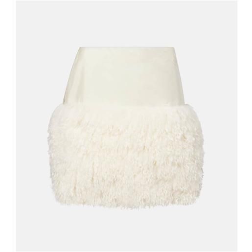 Moncler minigonna in tessuto tecnico