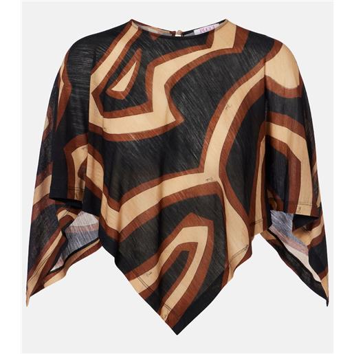 Pucci blusa labirinto in misto lana