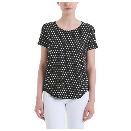 RAGNO maglietta con manica corta e dots in viscosa summer dp99t7