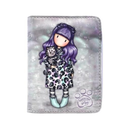 Safta articolo, portafoglio gorjuss smitten kitten unisex-bambini e ragazzi, multicolore, m