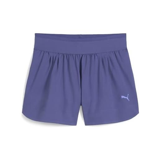 PUMA move cloudspun short, pantaloncini lavorati a maglia unisex - adulto, blue crystal, l