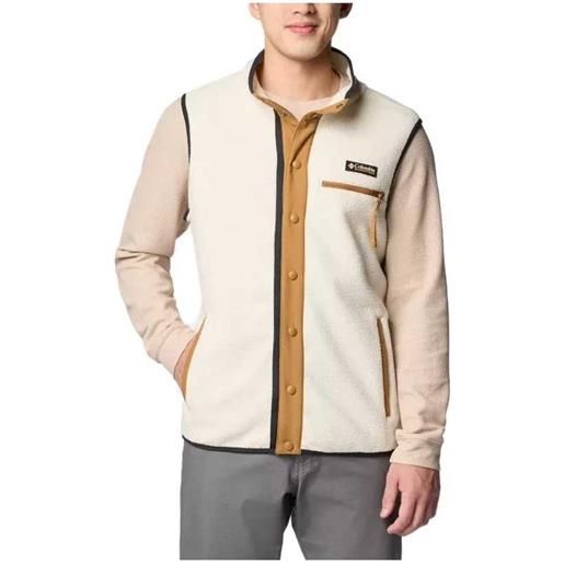 COLUMBIA gilet in pile helvetia da uomo chalk