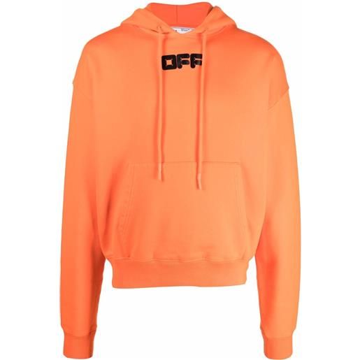 Off-White felpa con stampa - arancione