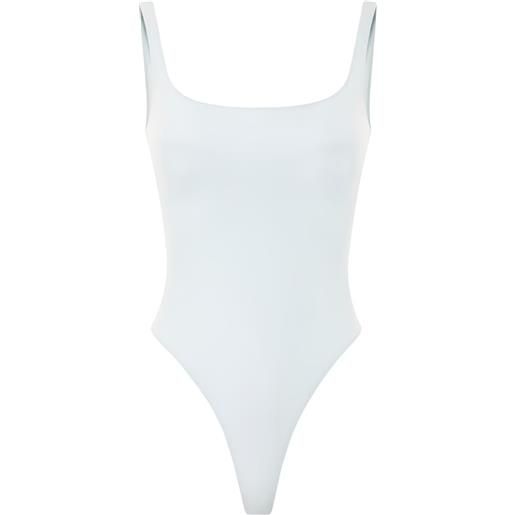 Elisabetta Franchi body con scollo quadrato - blu