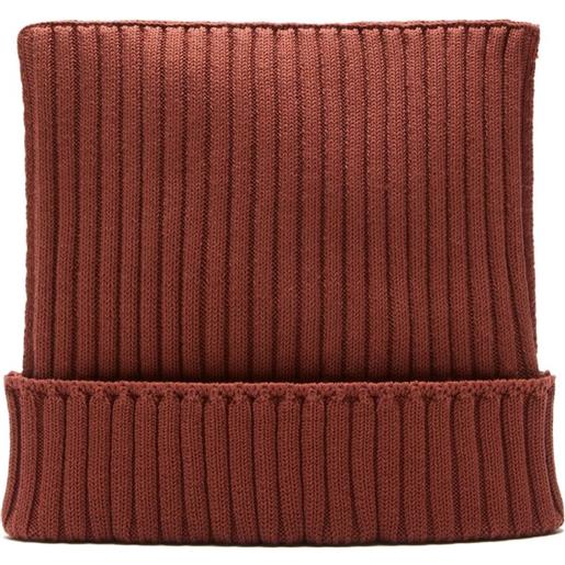 Acne Studios berretto a coste - marrone