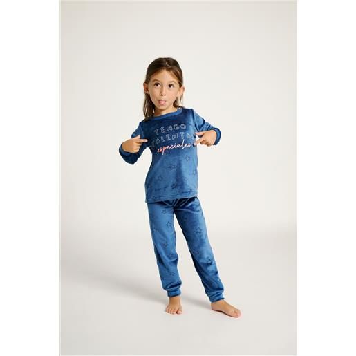 MUYDEMI pigiama per ragazzi, 10-16 anni, stelle di velluto blu | MUYDEMI