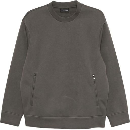 Emporio Armani felpa con tasca - grigio