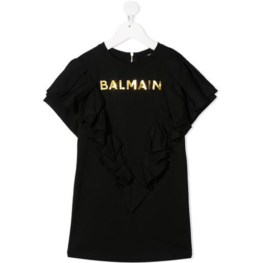 Balmain Kids t-shirt con stampa - nero