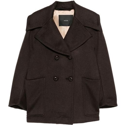 Max Mara cappotto con bottoni - marrone