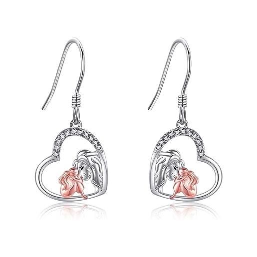 Gatto/coniglietto/api orecchini per donna in argento Sterling