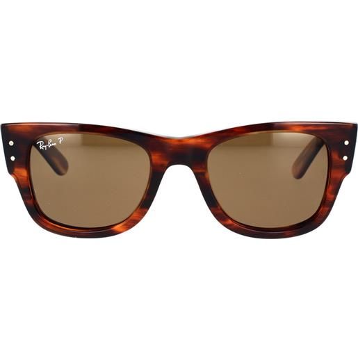 Ray-Ban occhiali da sole Ray-Ban mega wayfarer rb0840s 954/57 polarizzati