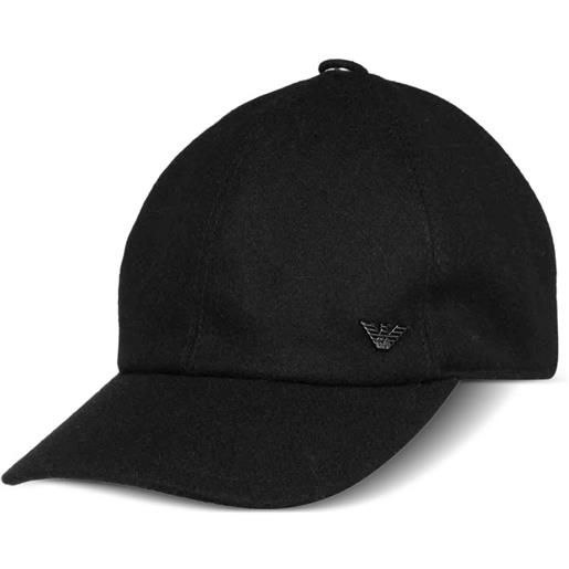 Emporio Armani cappello da baseball con logo - nero