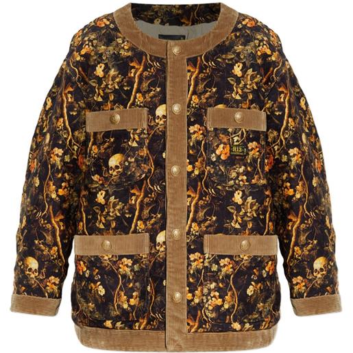 R13 giacca a fiori - marrone