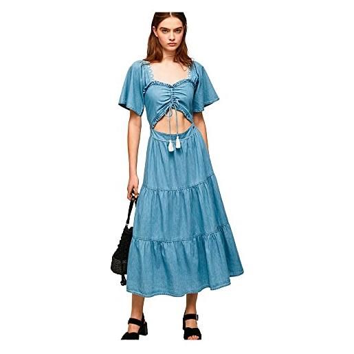 Pepe Jeans aitana, vestito donna, blu (blue), xs