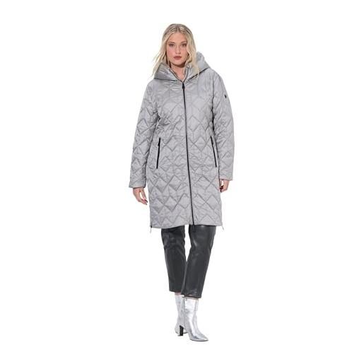 Ulla Popken cappotti trapuntati da donna specialista hyprar, blu marino, 46-48
