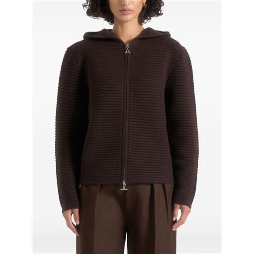 Manière De Voir cardigan eden con zip - marrone
