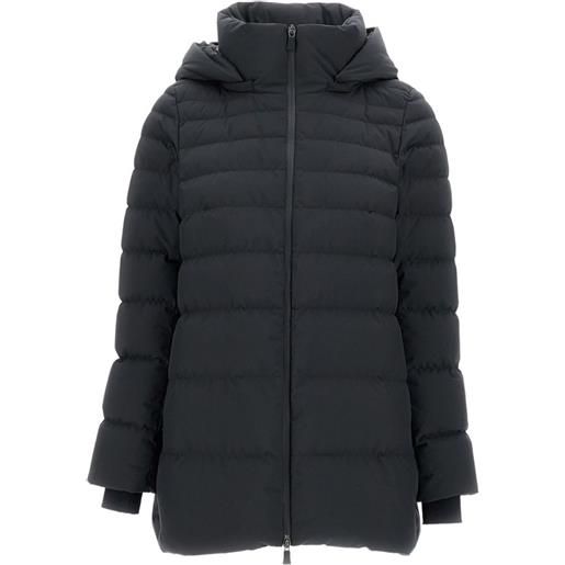 Herno cappotto imbottito con cappuccio rimovibile - nero