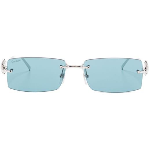 Cartier Eyewear occhiali da sole con borchie - argento