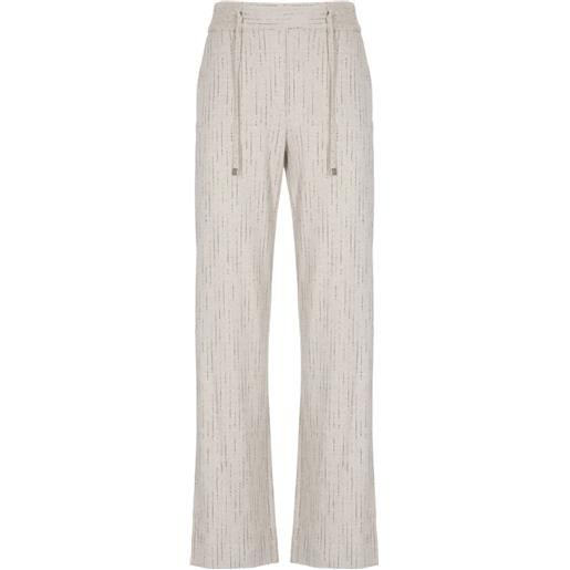 D.Exterior pantaloni a righe - toni neutri