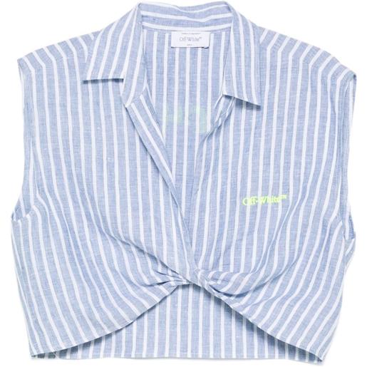 Off-White top a righe - blu
