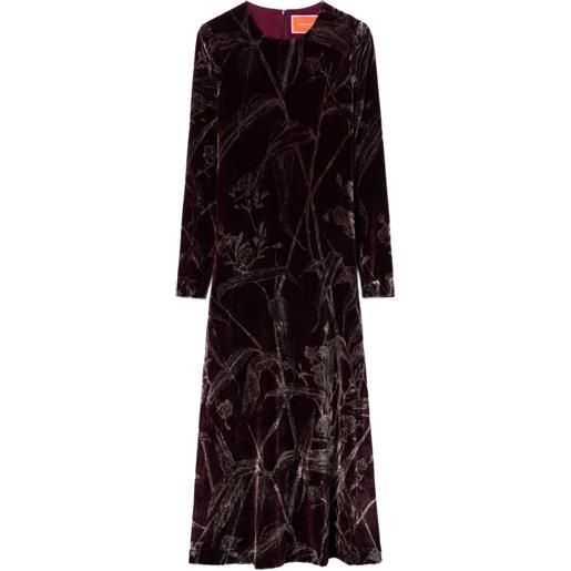 La DoubleJ abito lungo con stampa - rosso