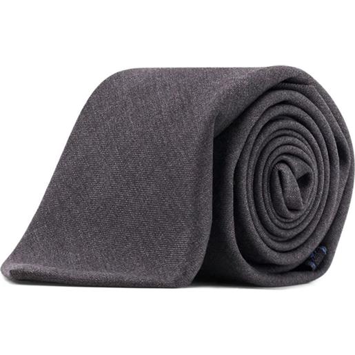 Kiton cravatta in lana - grigio