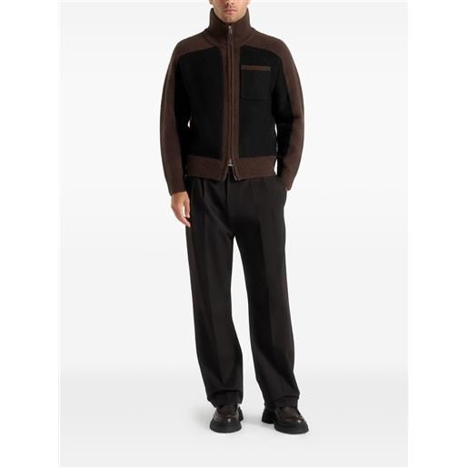Manière De Voir cardigan rene con design color-block - marrone