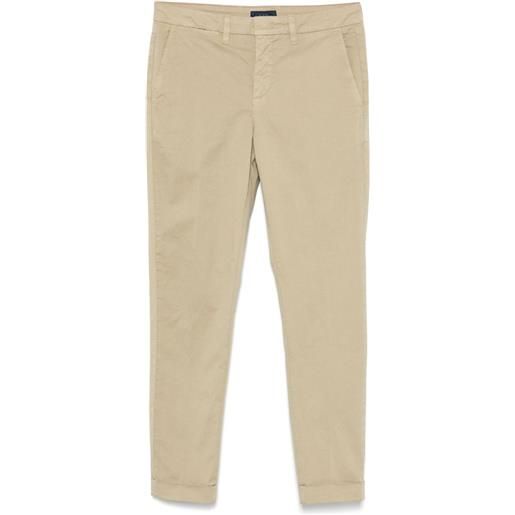 Fay pantaloni slim in gabardine - toni neutri
