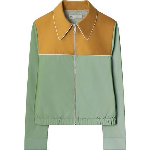 Tory Burch giacca con design color-block - verde