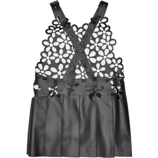 Noir Kei Ninomiya abito corto a fiori - nero