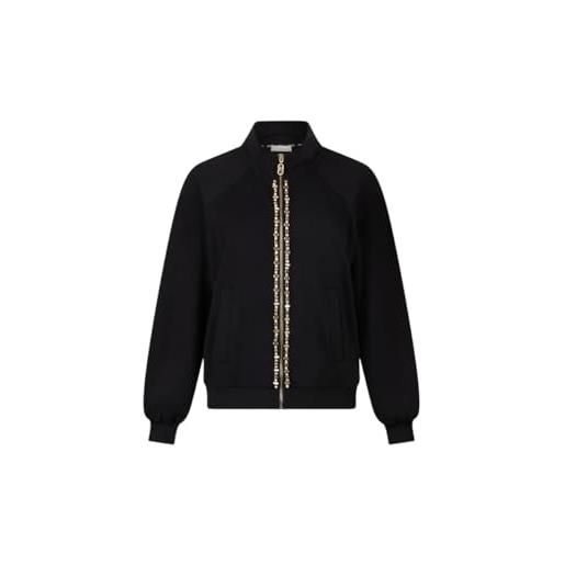 Liu Jo felpa donna invernale better c/strass tf5112 (it, testo, xs, regular, regular, nero)