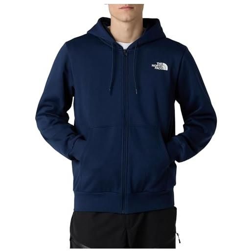 NOROZE Felpa Con Cappuccio Uomo In Pile | Blu, Taglia L | Con Tasca E Coulisse | Perfetta Per Sport E Tempo Libero