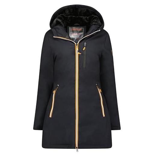 Geographical Norway cassim lady - giacca donna imbottita calda autunno-invernale - cappotto caldo - giacche antivento a maniche lunghe e tasche - abito ideale (blu marino m)
