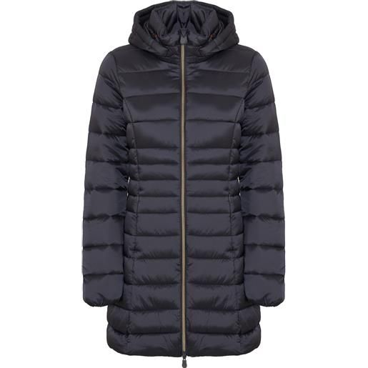 Save The Duck piumino lungo da donna modello reese ebony grey