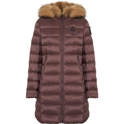 BLAUER piumino lungo con pelliccia kristin
